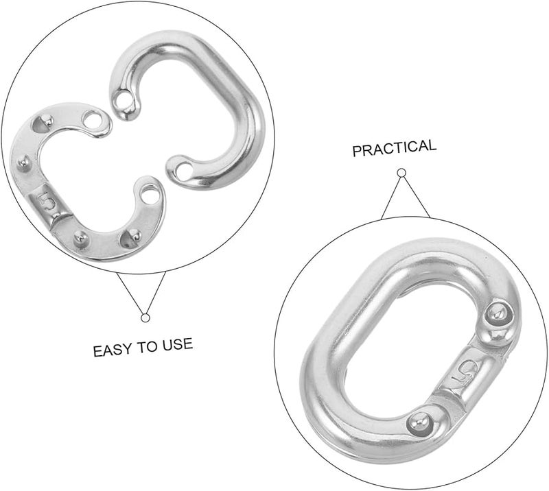 Heavy Duty Stainless Steel Quick Link Connectors 5 Pcs for Easy Chain Replacement - Image 3